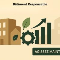 Illustration de l’article sur le décret tertiaire et le décret BACS, obligations énergétiques des bâtiments tertiaires.